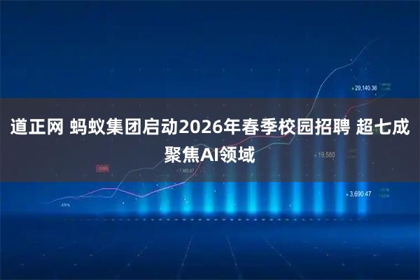 道正网 蚂蚁集团启动2026年春季校园招聘 超七成聚焦AI领域